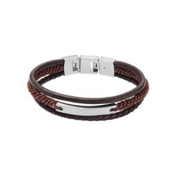 Herren Armband ""Drew JF04341040"", Leder/Edelstahl