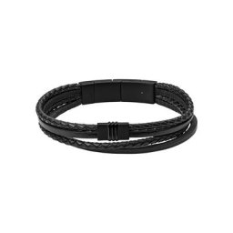 Herren Armband ""Vintage Casual JF03098001"", Edelstahl/Leder