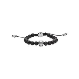Armband ""Beads"", Edelstahl mit Achat