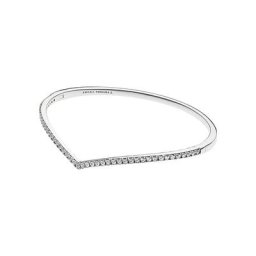 Damen Armreif ""Shimmering Wishbone 597837CZ"", 925er Silber