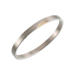 Damen Armreif ""03006-03"", Titan mit 3 Diamanten, zus. 0,015 Karat