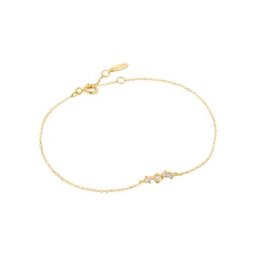 Damen Armband, 585er Gelbgold mit Saphir