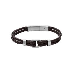 Herren Armband ""Heritage JF04203040"", Edelstahl/Leder