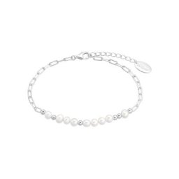 Damen Armband, 925er Silber mit Süßwasser-Zuchtperlen