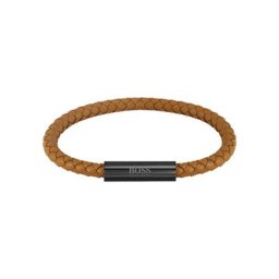 Herren Armband ""1580153"", Leder/Edelstahl