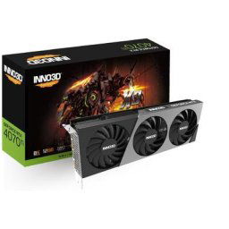 Inno3D GeForce RTX 4070 Ti GEFORCE RTX 4070 Ti X3 Grafikkarte (12 GB, GDDR6, GPU: GeForce RTX 4070 Ti, Boost-Takt: 2610 MHz, Max. Auflösung: 7680 x)