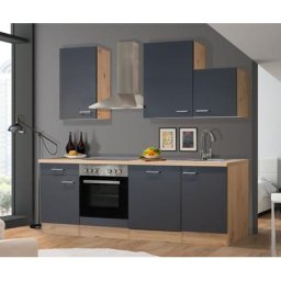 Flex-Well Küchenzeile Morena, mit E-Geräten, Gesamtbreite 220 cm