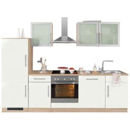 wiho Küchen Küchenzeile Aachen, mit E-Geräten, Breite 280 cm