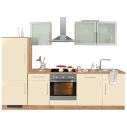 wiho Küchen Küchenzeile Aachen, mit E-Geräten, Breite 280 cm