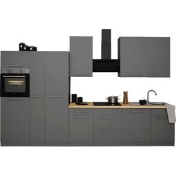 wiho Küchen Küchenzeile Unna, mit E-Geräten, Breite 360 cm
