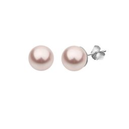 Nenalina Nenalina Ohrringe Klassisch Synthetische Perle 925 Silber Damen
