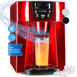 Ice Volcano 2G Eismaschine led 12kg je 24h 2l 6-12min rot - Rot - Klarstein