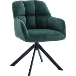 Sessel Schreibtischstuhl drehbar Drehstuhl ohne Rollen Moderner Armlehnstuhl für Wohnzimmer, Samt,