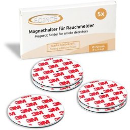 5x Magnethalterung 70mm für Rauchmelder Feuermelder Magnet-Befestigung