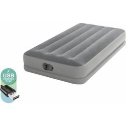 Intex - Luftbett Dura-Beam Prestige Mid-Rise Twin grau 99 x 191 x 30 cm Luftbett