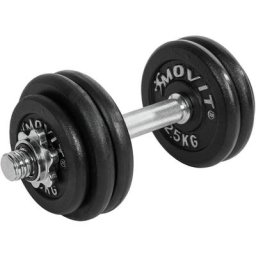 Movit - 15 kg Profi Kurzhantel Set, Gusseisen, Hantel