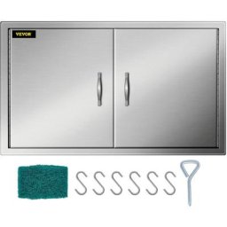 Double Küche Kamintür bbq Access Tür Edelstahl Putztür Outdoor Kitchen Door Walled Door für