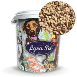 10 kg Lyra Pet® Erdnusskerne Splits gemischt blanchiert und mit Haut hk Afrika in 30 l Tonne