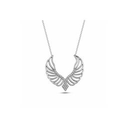 dKeniz Kette mit Anhänger 925/- Sterling Silber Modern Design Silberkette