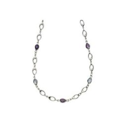Fascination by Ellen K. Collierkettchen Gold 375 Blautopas (beh) + Amethyst