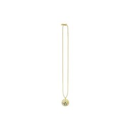 CAÏ Kette mit Anhänger 925/-Sterling Silber vergoldet Topas (Set, 2-tlg)