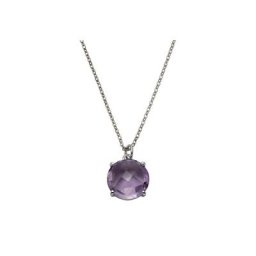 Zeeme Kette mit Anhänger 925/- Sterling Silber Amethyst