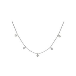 Zeeme Collierkettchen 925/- Sterling Silber rhodiniert Zirkonia