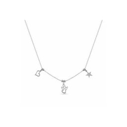 dKeniz Kette mit Anhänger 925/- Sterling Silber Engelchen-Silberkette