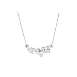 Zeeme Collierkettchen 925 Silber rhodiniert Zirkonia