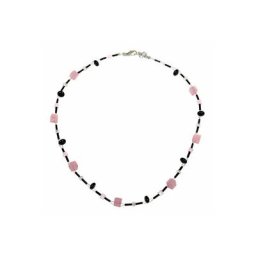 DeMarie Collierkettchen Edelstahl Onyx Acryl Kristall