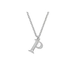Diamonds by Ellen K. Kette mit Anhänger 925/- Sterling Silber Diamant 0,008ct. Buchstabe P (Set, 2-tlg)