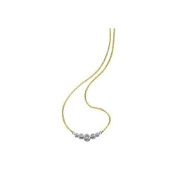 Fascination by Ellen K. Collierkettchen 333/- Gold bicolor Zirkonia