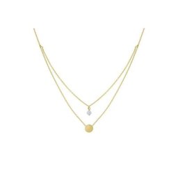 Fascination by Ellen K. Collierkettchen Gold 375 zweifarbig Zirkonia