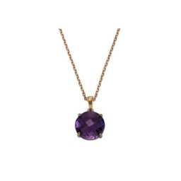Zeeme Kette mit Anhänger 925/- Sterling Silber Amethyst