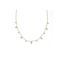 Zeeme Collierkettchen 925/- Sterling Silber vergoldet Zirkonia