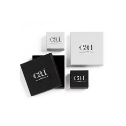 CAÏ Kette mit Anhänger 925/- Sterling Silber rhodiniert Spinell (Set, 2-tlg)