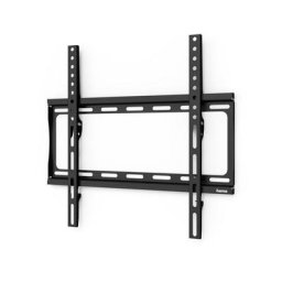 Hama TV-Wandhalterung FIX, 165 cm (65), Schwarz TV-Wandhalter TV-Wandhalterung, (bis 65 Zoll, integrierte Wasserwaage)