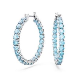 Swarovski Paar Creolen Matrix, Rundschliff, 5647446, 5647715, mit Swarovski® Kristall