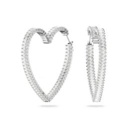 Swarovski Paar Creolen Matrix, Herz, Groß & Klein, Mit Swarovski® Kristall