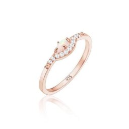 Elli Verlobungsring Vintage Design Zirkonia Marquise Opal 925er Silber