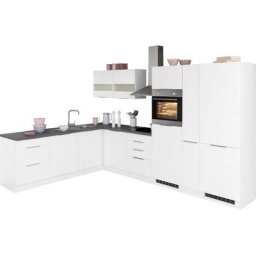 HELD MÖBEL Küche Luhe, Stellbreite 240x330 cm, wahlweise mit oder ohne E-Geräten, MDF-Fronten