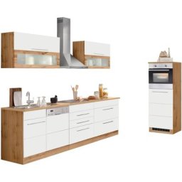 HELD MÖBEL Küchenzeile Wien, mit E-Geräten, Breite 350 cm, wahlweise mit Induktion