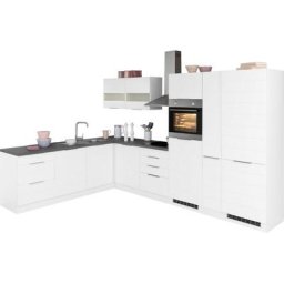 HELD MÖBEL Küche Luhe, Stellbreite 240x330 cm, wahlweise mit oder ohne E-Geräten, MDF-Fronten