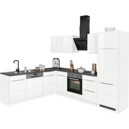 HELD MÖBEL Winkelküche Brindisi, mit E-Geräten, Stellbreite 220/280 cm