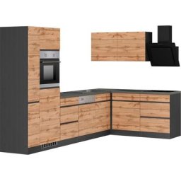 HELD MÖBEL Küche Riesa, Stellbreite 330/180 cm, wahlweise mit Induktionskochfeld
