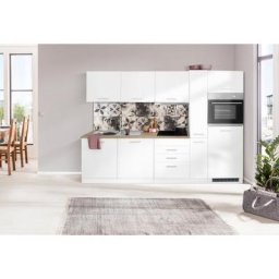 HELD MÖBEL Küchenzeile Visby, mit E-Geräten, Breite 270 cm inkl. Kühlschrank und Geschirrspüler