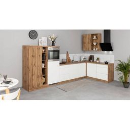 HELD MÖBEL Küche Bruneck, Stellbreite 380/180 cm breit, Ceran oder Induktionskochfeld, MDF