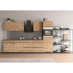 HELD MÖBEL Küche Riesa, Stellbreite 300 cm, wahlweise mit Induktionskochfeld