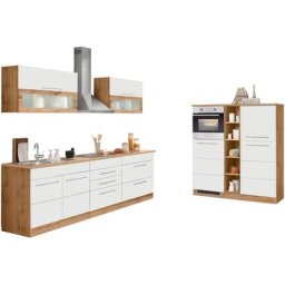 HELD MÖBEL Küchenzeile Wien, mit E-Geräten, Breite 430 cm, wahlweise mit Induktion