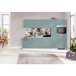 HELD MÖBEL Küchenzeile Visby, mit E-Geräten, Breite 270 cm inkl. Kühlschrank und Geschirrspüler